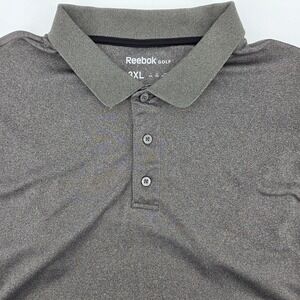 Reebok Golf Performance Polo Shirt Short Sleeve Casual Charcoal Gray Men's 3XL
